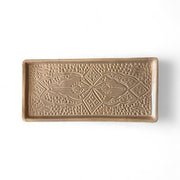 Hand-Engraved Moroccan Ceramic Tray – Rectangular 34 x 16 cm