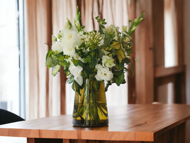 recycled Glass Cone Vase