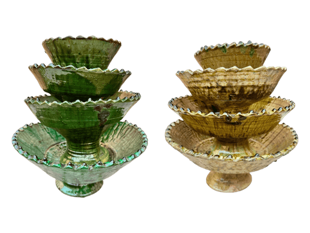 Tamegroute bowl  serving size bowls  Serving Pottery  serving bowls  salad bowl  pottery  pedestal bowl  nesting bowls  handmade bowl  fruit bowl  Dinning  Decorative Bowl  Ceramic Bowl  bowls set  bowls ceramic