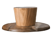 High Stand Walnut Wooden Cake Plate - Eco-Friendly Serving Tray for Desserts, Fruits, and Snacks