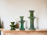 Tamegroute Green Candlestick Holders