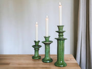 Green Candlestick Holders