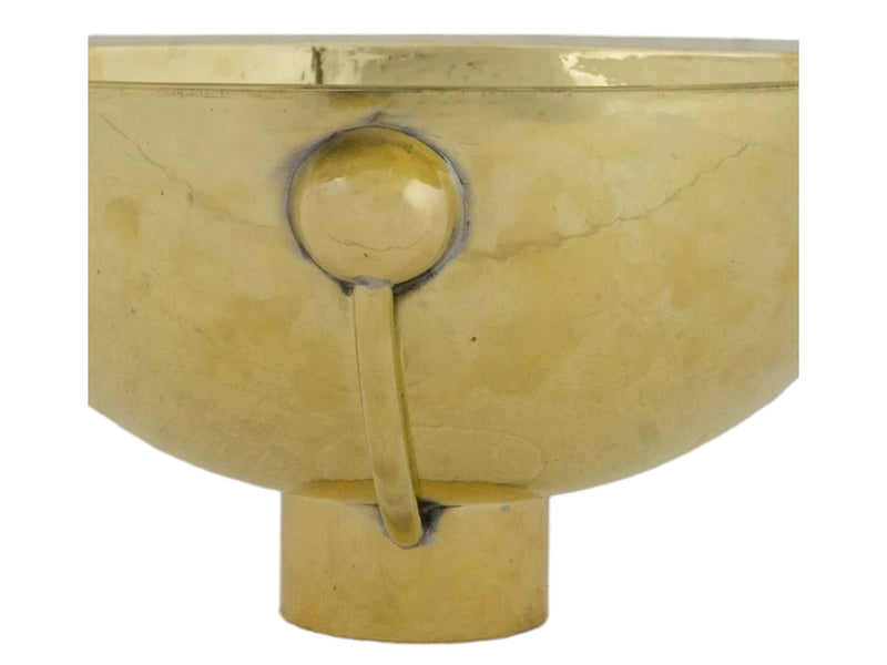 Moroccan Golden Brass Hammered Sink – Handmade Round Drop-In Sink