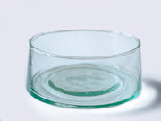 Round Hand Blown Glass Salad Bowl