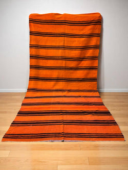  Handwoven Moroccan Kilim Rug (11.4 x 5.6 ft)