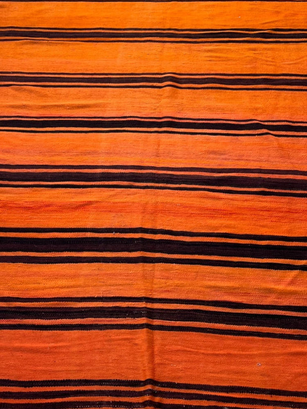  Handwoven Moroccan Kilim Rug (11.4 x 5.6 ft)