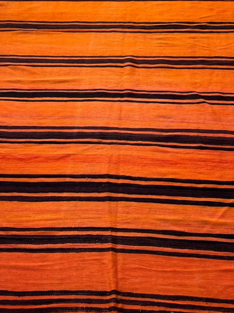  Handwoven Moroccan Kilim Rug (11.4 x 5.6 ft)