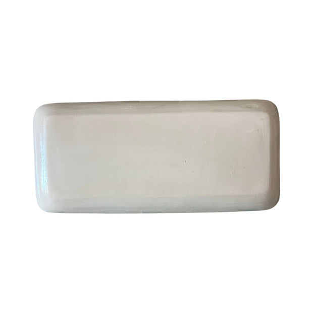 Handpainted Red & White Striped Serving Platter approx. 12.20 in L x 5.51 in W x 1.38 in H