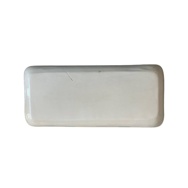 Handpainted Red Heart Pattern Serving Dish (31 x 14 x 3.5 cm)