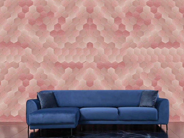 Deep Pink Hexagon Zellige Wall Tiles
