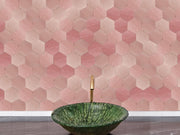 Handmade Moroccan  kitchen Backsplash Pink Hexagon Tiles 
