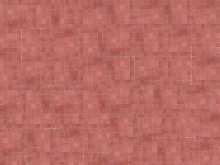 Handmade Blushing Mistress – Deep Pink Moroccan Zellige Tile