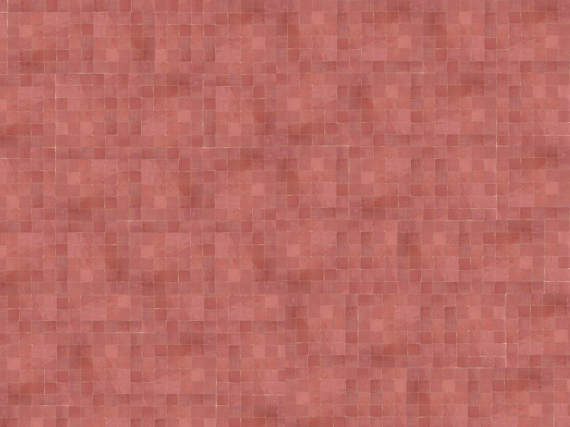Handmade Blushing Mistress – Deep Pink Moroccan Zellige Tile