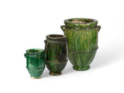 Green Glazed Jar Vases