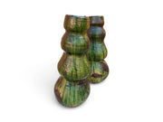 Green  Glazed Tripple Round Vase