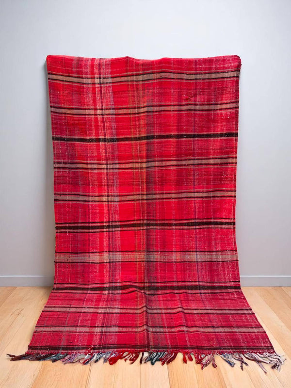 Handwoven Vintage Moroccan Kilim Rug (8.7 x 5.1 ft)