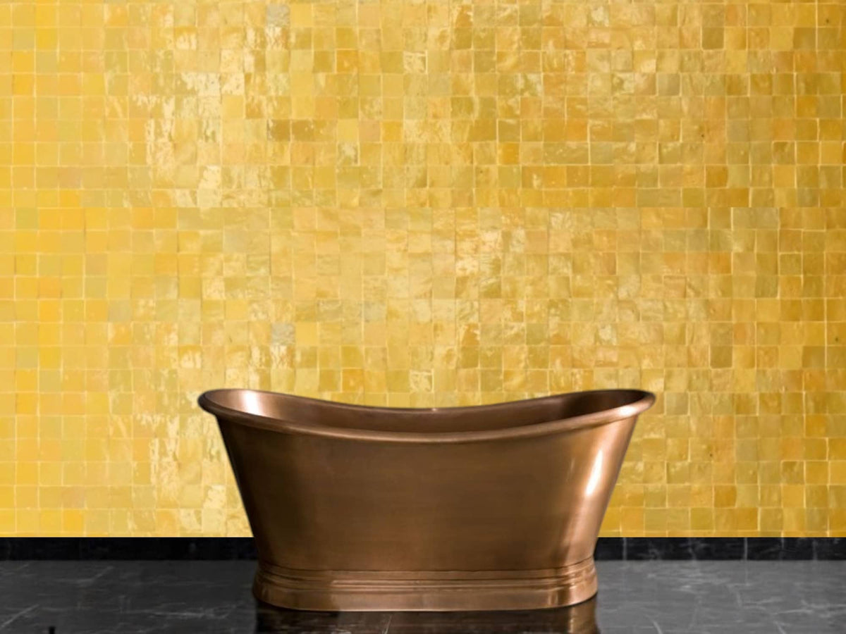 Saffron Square Zellige Tiles