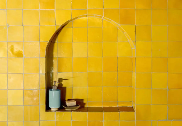 Saffron Square Zellige Tiles
