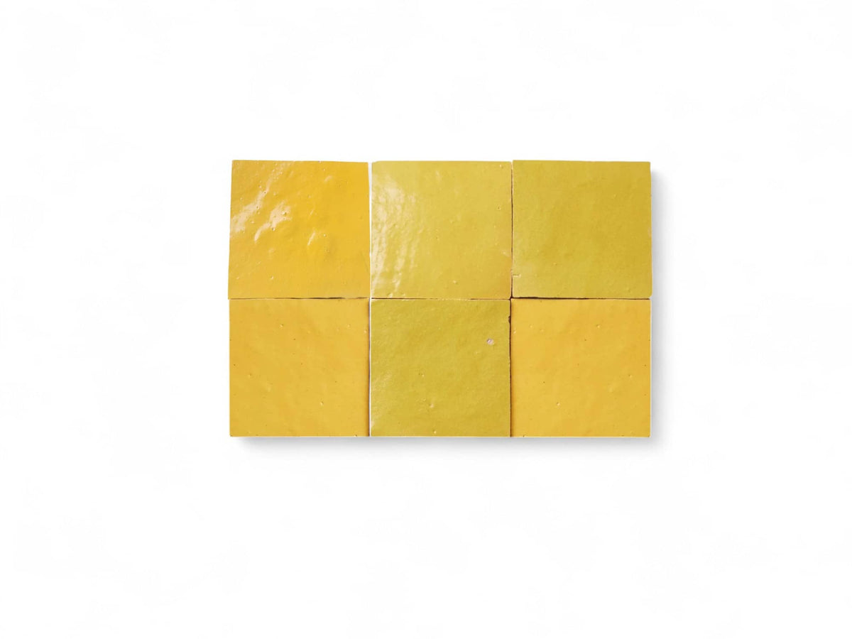 Saffron Square Zellige Tiles