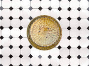 Handcrafted White & Black Moroccan Zellige Tiles – Octagon & Bouchon Patterns