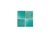Zellige | Turquoise | Square Tile – Handmade Moroccan Clay