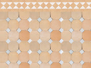 Handcrafted Natural & White Moroccan Zellige Tiles